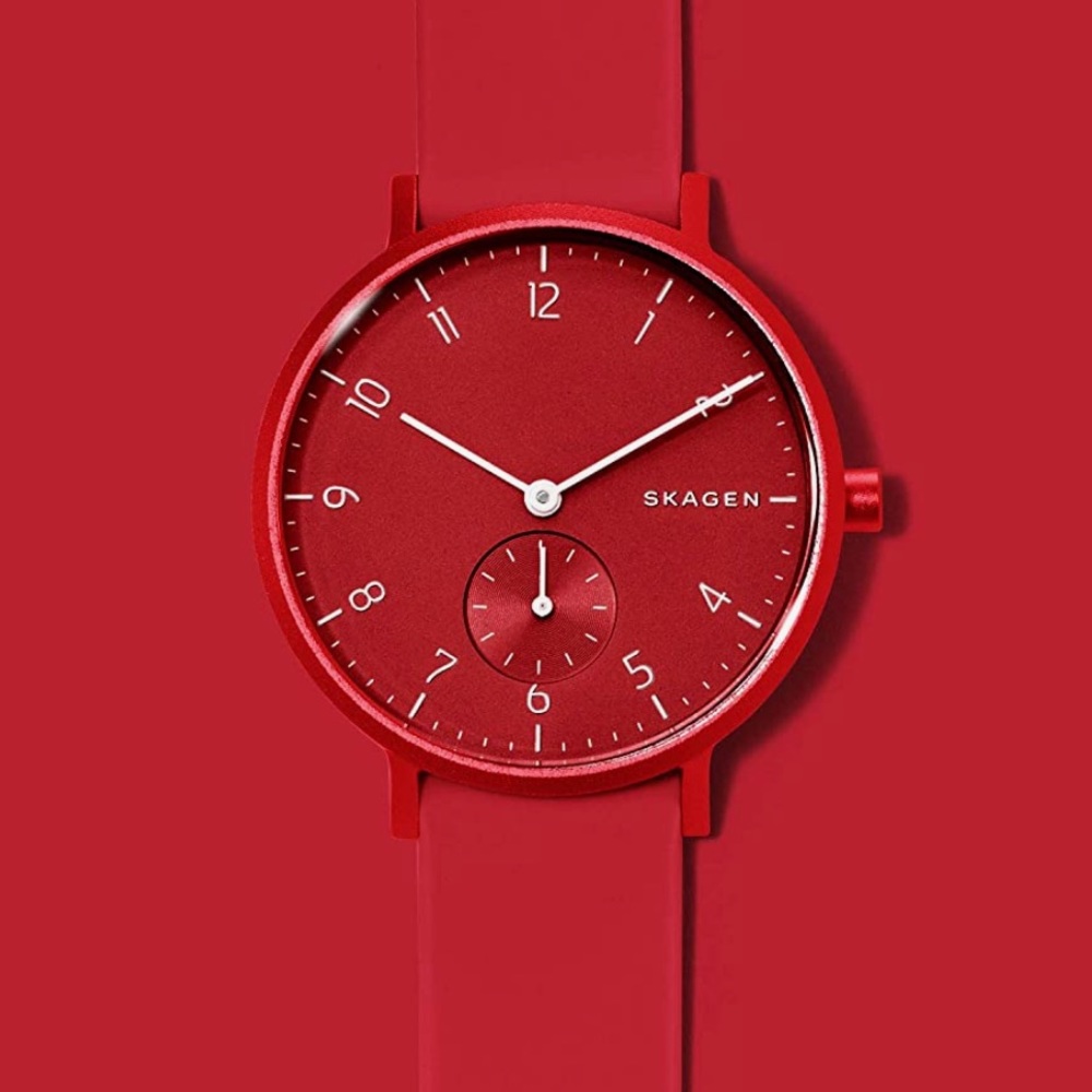 NWOT SKAGEN Denmark Watch in Red